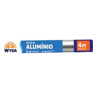Folha de Alumínio Wyda 30cm x 4m Rolo