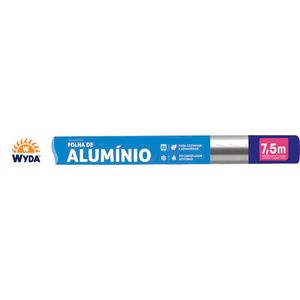 Folha de Alumínio Wyda 45cm x 7,5m Rolo