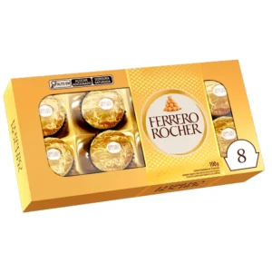 Bombom Ferrero Rocher Caixeta com 8 unidades