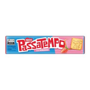 Biscoito Recheado Passatempo Nestlé Morango Pacote com 130g