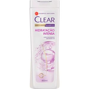 Shampoo Anticaspa Clear Hidratação Intensa Frasco com 400ml