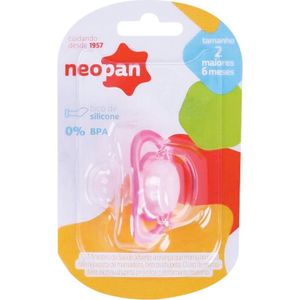 Chupeta Infantil Ortodôntica Neopan Tamanho 2 - Rosa Unidade