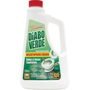 Desentupidor Líquido Diabo Verde Frasco com 1L