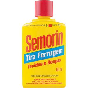 Tira Ferrugem Semorin Tecidos e Roupas Frasco com 50ml