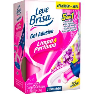 Desodorizador Adesivo em Gel Leve Brisa Lavanda Embalagem com 36g