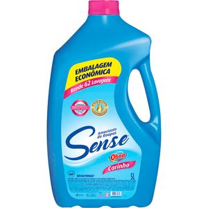 Amaciante de Roupas Sense Qboa Carinho Azul Bombona com 5L