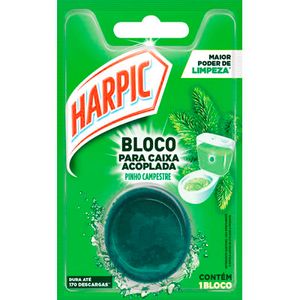 Desodorizador Bloco Sanitário Harpic Pinho Unidade com 50g
