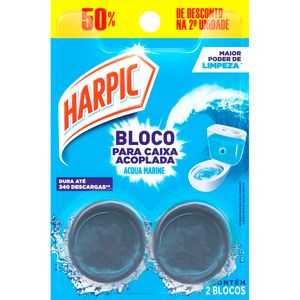 Desodorizador em Bloco Harpic Marine Embalagem com 2x50g