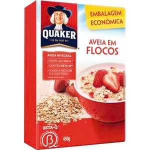 Aveia Quaker Flocos Caixeta com 450g