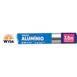 Folha de Alumínio Wyda 30cm x 7,5m Rolo