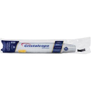 Copo de Plástico Descartável Cristalcopo ABNT 300ml Transparente Pacote com 100 unidades