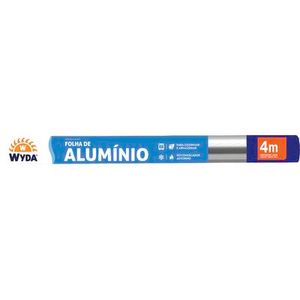 Folha de Alumínio Wyda 45cm x 4m Rolo
