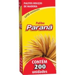 Palito Paraná Caixeta com 200 unidades