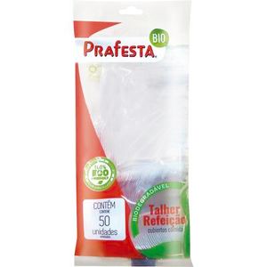 Garfo Bio Prafesta Mesa Cristal Pacote com 50 unidades