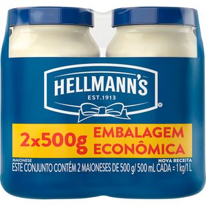 Maionese Hellmann's Pack com 2x500g