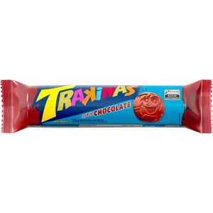 Biscoito Recheado Trakinas Chocolate Pacote com 126g