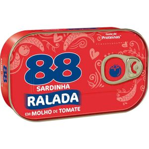 Sardinha Ralada 88 Tomate Lata com 90g