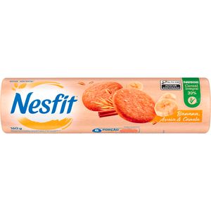 Biscoito Nestlé Nesfit Banana, Aveia e Canela Pacote com 160g