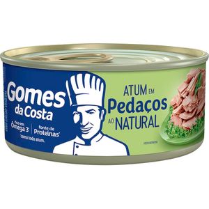 Atum em Pedaço Gomes da Costa Natural Lata com 120g