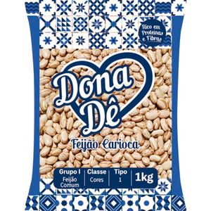 Feijão Carioca Dona Dê Tipo 1 Pacote com 1kg