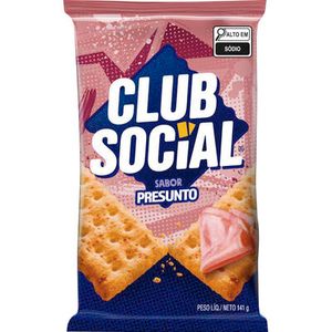 Biscoito Club Social Presunto Pacote com 141g