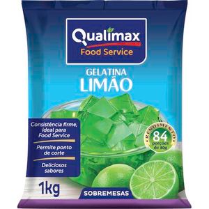 Gelatina Qualimax Limão Pacote com 1kg