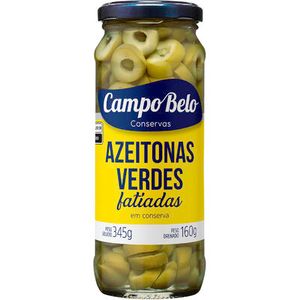 Azeitona Verde Campo Belo Fatiada Vidro com 160g