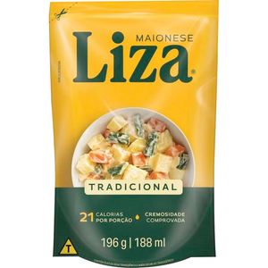 Maionese Liza Tradicional Sachê com 196g