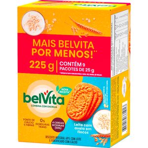 Biscoito Belvita Leite Caixeta com 225g