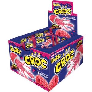 Chiclete Croc Framboesa Caixeta com 40 unidades