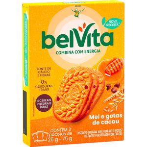 Biscoito Belvita Mel e Cacau Caixeta com 75g