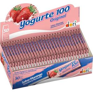 Pirulito Dori Yogurte 100 Morango Caixeta com 560g