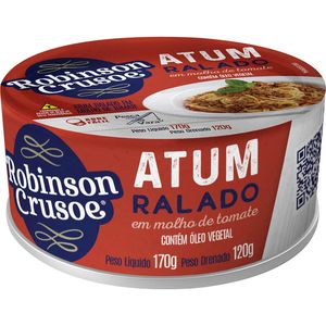 Atum Ralado Robinson Crusoe Tomate Lata com 120g
