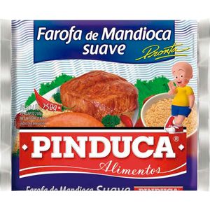 Farinha de Mandioca Pinduca Temperada Suave Pacote com 250g