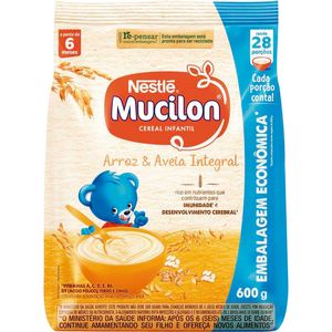 Mucilon Nestlé Arroz e Aveia Pacote com 600g