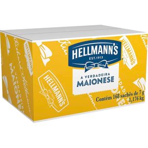 Maionese Hellmann's Minissachê Caixeta com 168x7g
