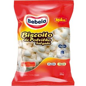 Biscoito de Polvilho Bebela Salgado Pacote com 80g
