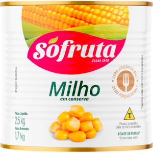 Milho Verde Sófruta Lata com 1,7kg
