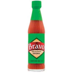 Molho de Pimenta Bravo Vermelha Frasco com 60ml
