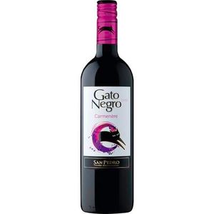 Vinho Chileno Gato Negro Carmenère Garrafa com 750ml