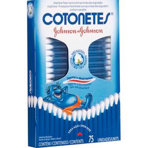 Hastes Flexíveis Johnson’s Caixeta com 75 unidades