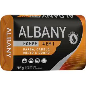 Sabonete Albany Masculino Laranja Unidade com 85g