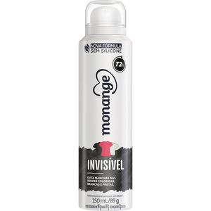Desodorante Aerossol Monange Invisível Frasco com 150ml