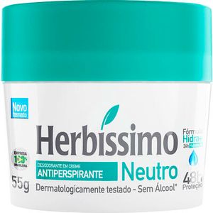 Desodorante em Creme Herbíssimo Sem Perfume Pote com 55g