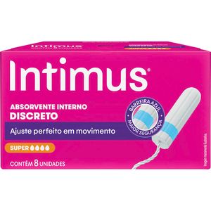 Absorvente Interno Intimus Super Embalagem com 8 unidades